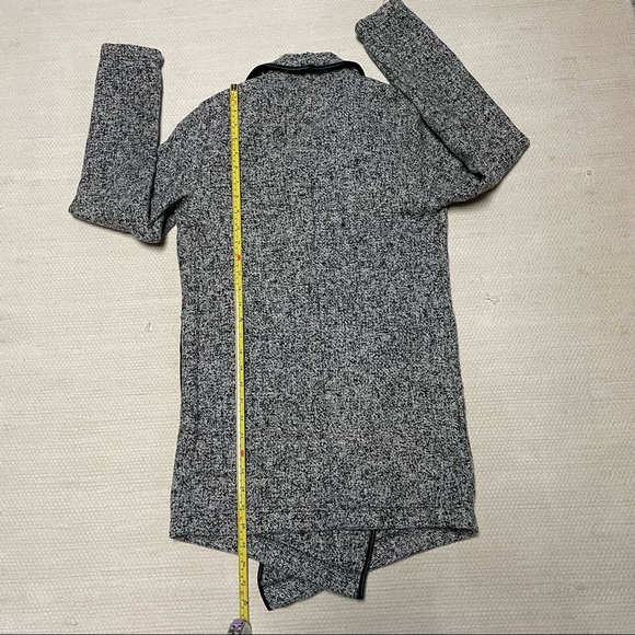 Mercer & Madison Black/White Drape Jacket Coat Cardigan Size S - Picture 7 of 8